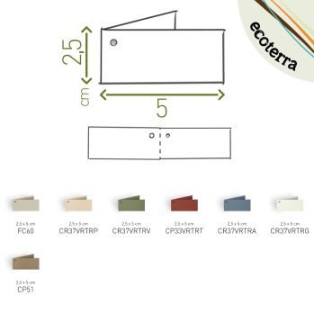BIGLIETTI BOMBONIERA CON FORO IN CARTONCINO ECOLOGICO MONOCOLORE (cod. CP51)