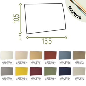 BIGLIETTO SINGOLO - 10,5X15,5 CM - CARTA ECOLOGICA (COD. CZBISTD)