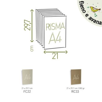 CARTONCINO AVANA/FIENO - A4