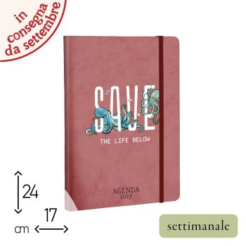 AGENDA SETTIMANALE 2027 - 17X24 CM - OCTOPUS (COD. AA01)