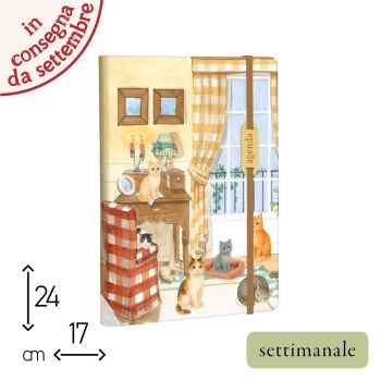AGENDA SETTIMANALE 2027 - 17X24 CM - GATTI (COD. AA07)