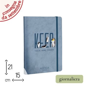 AGENDA GIORNALIERA 2027 - 15X21 CM - PENGUINS (COD. AA12)