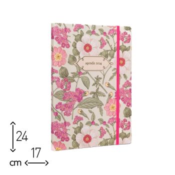 AGENDA SETTIMANALE LOLA FLOWER 2024 - 17X24 CM  (cod. AE08) 