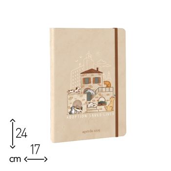AGENDA SETTIMANALE CATS DOGS 2025 - 17x24 CM  (cod. AE32) 
