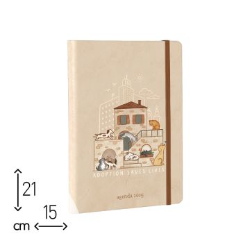 AGENDA GIORNALIERA CATS DOGS 2025 - 15X21 CM  (cod. AE33) 