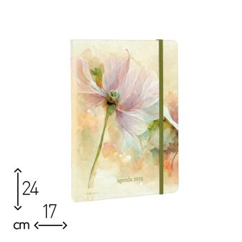 AGENDA SETTIMANALE VELVET FLOWER 2025 - 17x24 CM  (cod. AE38) 