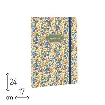 AGENDA SETTIMANALE DAFNE FLOWER 2025 - 17x24 CM  (cod. AE41) 