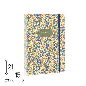 AGENDA GIORNALIERA DAFNE FLOWER 2025 - 15X21 CM (cod. AE42)