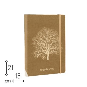 AGENDA GIORNALIERA ALBERO 2025 - 15X21 CM (cod. AE53)