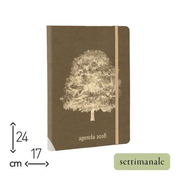 AGENDA SETTIMANALE 2026 - 17X24 CM - ALBERO26 (COD. AE66)