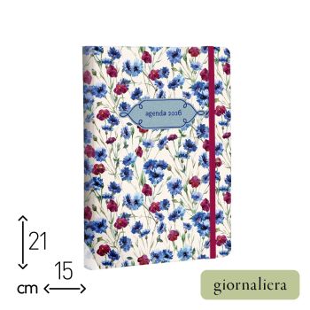 AGENDA GIORNALIERA 2026 - 15X21 CM - FLORENS (COD. AE74)
