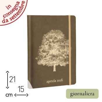 AGENDA GIORNALIERA 2026 - 15X21 CM - ALBERO26 (COD. AE76)