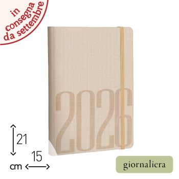 AGENDA GIORNALIERA 2026 - 15X21 CM - TYPE26 (COD. AE77)