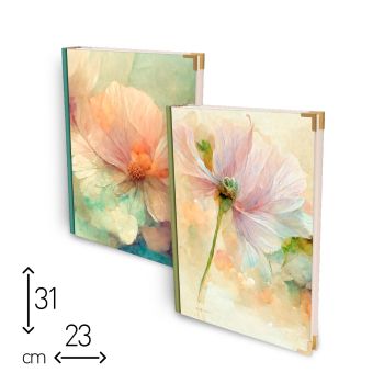 ALBUM FOTO CON VELINA SOFT FLOWER - 23x31/30 - NO SCATOLA REGALO (cod. AF28)