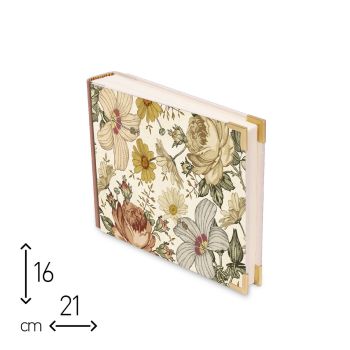 ALBUM FOTO CON VELINA HIBISCUS - 21X16/30 -  NO SCATOLA REGALO (cod. AF33) 
