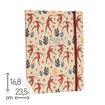 AGENDA SETTIMANALE 2023 "DANZA" - 23,5X16,8 CM (cod. AG09)