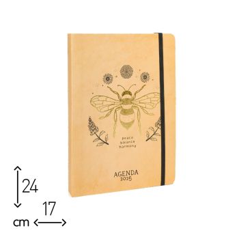 AGENDA SETTIMANALE APE REGINA ORO 2025 - 17x24 CM  (cod. AG28) 