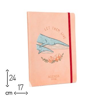 AGENDA SETTIMANALE MAMMA BALENA 2024 - 17x24 CM (cod. AG30) 