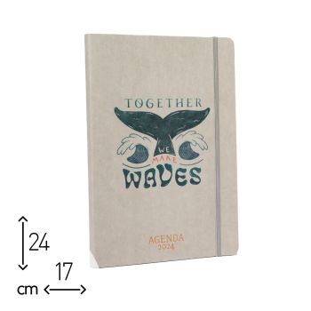 AGENDA SETTIMANALE ONDE WAVES 2024 - 17X24 CM  (cod. AG32) 