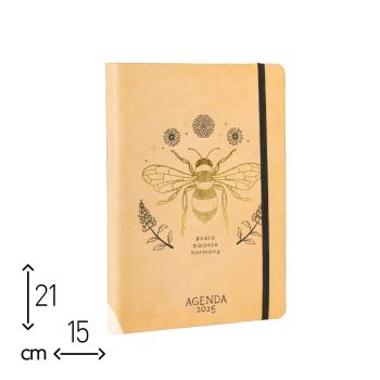 AGENDA GIORNALIERA APE REGINA ORO 2025 - 15X21 CM  (cod. AG33) 