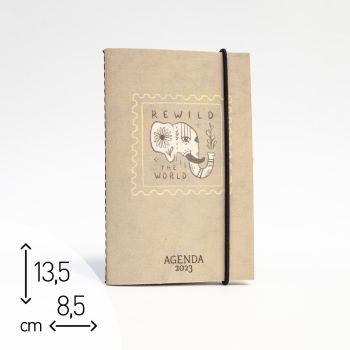 AGENDA TASCABILE SETTIMANALE 2023 "ELEFANTE" - 8,5X13,5 CM (cod. AG45)