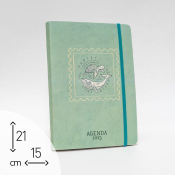 AGENDA GIORNALIERA 2023 "BALENA E TARTARUGA" - 15X21 CM (cod. AG74)