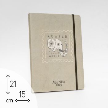 AGENDA GIORNALIERA 2023 "ELEFANTE" - 15X21 CM (cod. AG75)