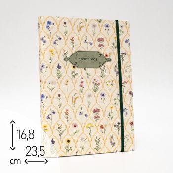 AGENDA SETTIMANALE 2023 "FIORI DI PRATO" - 23,5X16,8 CM (cod. AG95)