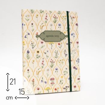 AGENDA GIORNALIERA 2023 "FIORI DI PRATO" - 15X21 CM (cod. AG98)