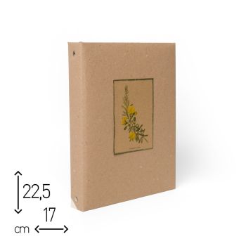 QUADERNO AD ANELLI - CON 90 FOGLI CARTAPAGLIA 15x21 CM STRATI COLORATI NON STAMPATI (cod. CP02)