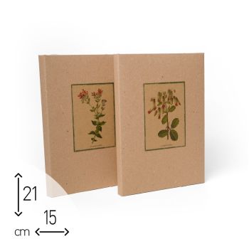 QUADERNO CARTONATO - PAGINE IN CARTAPAGLIA NON STAMPATE -15 X 21 CM - INTERNO SOLO W(cod. CP04)