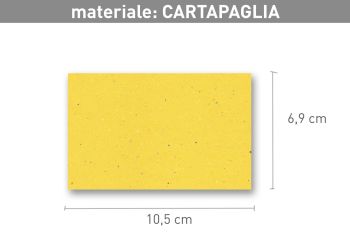 BIGLIETTI SINGOLI MONOCOLORE - 7X11 - "CARTAPAGLIA" (cod. CR19)