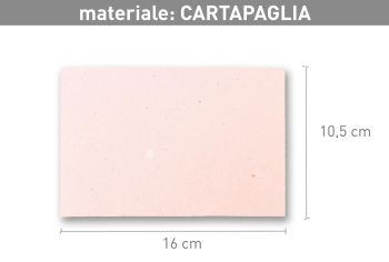 BIGLIETTI MONOCOLORE - 11X16,5 - "CARTAPAGLIA" (cod. CR25)