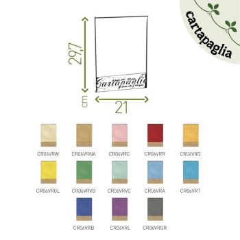 SET 30 FOGLI CARTAPAGLIA - A4 - 100 GR (COD. CR06)