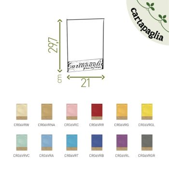 SET 30 FOGLI CARTAPAGLIA - A4 - 100 GR (COD. CR06)