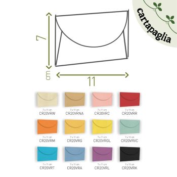BUSTA CARTAPAGLIA - 7X11 CM (COD. CR20)