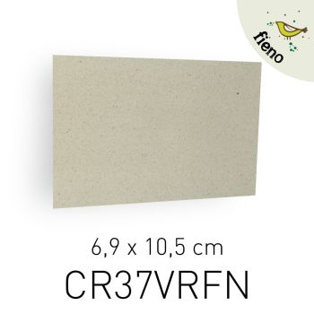 BIGLIETTO SINGOLO - 7X11 CM - CARTA FIENO (COD. CR37VRFN)