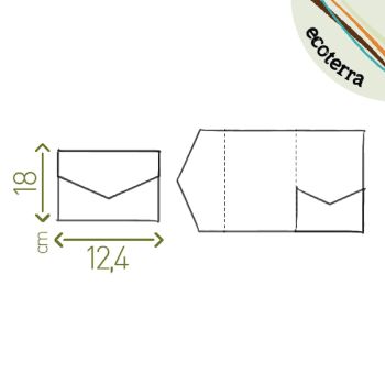 BUSTA CON TASCA INTERNA - FORMATO CHIUSO 12,4X18 CM (COD. CZ99)