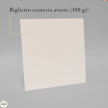BIGLIETTO CARTA ECOTERRA AVORIO 15,5X15,5 - 180 gr (cod. CZ51)