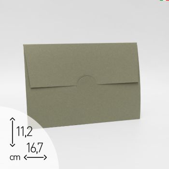 COORDINATO MOD. INCASTRO, BUSTA E BIGLIETTO,  ECOTERRA VERDE
