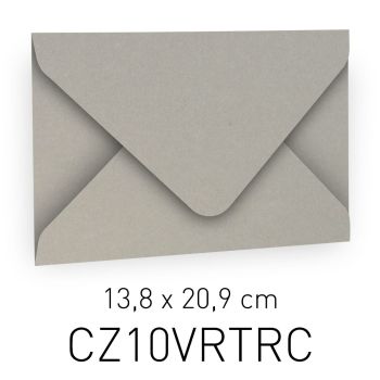 ECOTERRA GRIGIO - BUSTA APERTA - 20,9X13,8 CM (COD. CZ10VRTRC)