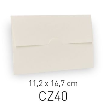 ECOTERRA AVORIO - BUSTA CHIUSURA INCASTRO - 11,2X16,7 CM (COD. CZ40)