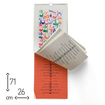 CALENDARIO 2026 DA MURO - 71X26 CM (COD. NA10) 