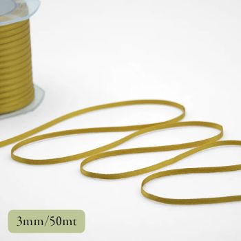 NASTRO DOPPIO RASO - 3 MM - SENAPE (COD. NS01VR1085)