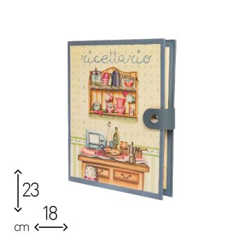 RICETTARIO AD ANELLI CON SCATOLA -  MEDIO (cod. OG26)