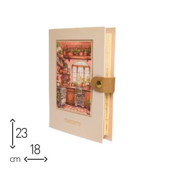 RICETTARIO AD ANELLI - MEDIO - CON SCATOLA REGALO (cod. RC35) 
