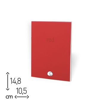 QUADERNO SPILLATO - 64 PAGINE NEUTRE - 10,5X14,8 - RED(cod. RD06)