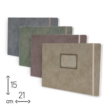 SKETCH BOOK BROSSURATO SCRIVIMI - 128 PAG NEUTRE - 21X15 CM   (cod.SC03) [A06B]