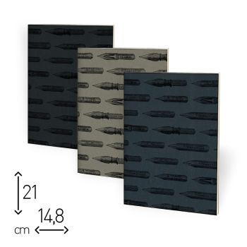 QUADERNO SPILLATO - 48 PAGINE RIGHE - 14,8x21 cm - STILOLINEA (Cod SL05) [E19]