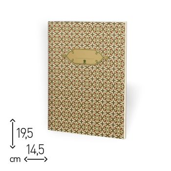 QUADERNO SPILLATO MOSAICO - 96 PAGINE RIGHE - 14,5x19,5 CM (cod. SP26)